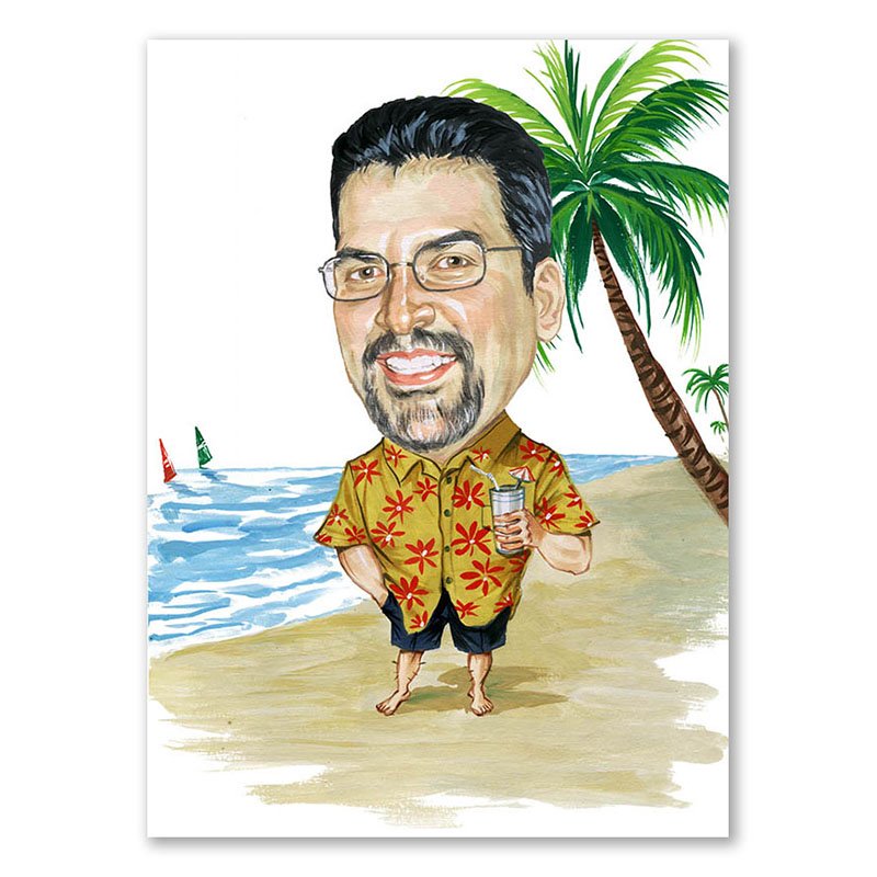 Bild von   erstellung karikatur erholungjpg | Individuelle 🎁 persönliche 🎁 personalisierte Geschenke bedruckt ▪ bestickt ▪ graviert