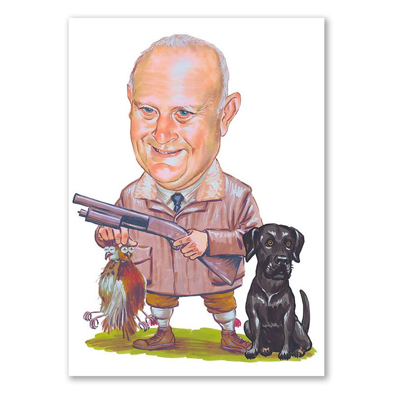 Bild von   erstellung karikatur jaeger mijpg | Individuelle 🎁 persönliche 🎁 personalisierte Geschenke bedruckt ▪ bestickt ▪ graviert
