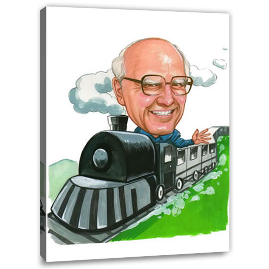 Bild von   erstellung karikatur lokfuehrejpg | Individuelle 🎁 persönliche 🎁 personalisierte Geschenke bedruckt ▪ bestickt ▪ graviert