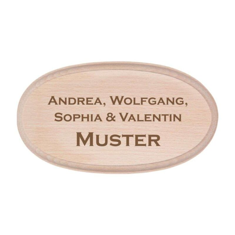 Bild von   tuerschild mit deinem wunschnajpg | Individuelle 🎁 persönliche 🎁 personalisierte Geschenke bedruckt ▪ bestickt ▪ graviert