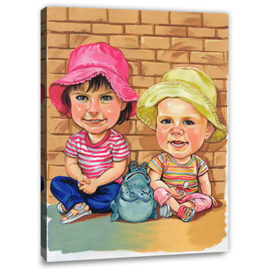 Bild von   erstellung karikatur suesse kijpg | Individuelle 🎁 persönliche 🎁 personalisierte Geschenke bedruckt ▪ bestickt ▪ graviert
