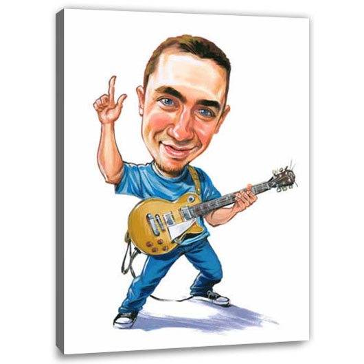 Bild von   erstellung karikatur guitrarrejpg | Individuelle 🎁 persönliche 🎁 personalisierte Geschenke bedruckt ▪ bestickt ▪ graviert