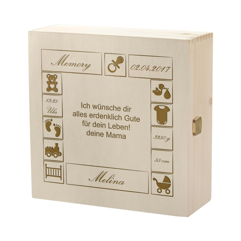 Bild von   kramkiste holzbox mit gravurjpg | Individuelle 🎁 persönliche 🎁 personalisierte Geschenke bedruckt ▪ bestickt ▪ graviert