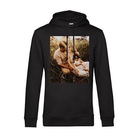 Bild von   bio hoodie mit foto text bedjpg | Individuelle 🎁 persönliche 🎁 personalisierte Geschenke bedruckt ▪ bestickt ▪ graviert