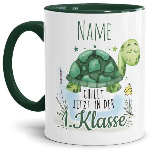 Bild von   namenstasse zur einschulungjpg | Individuelle 🎁 persönliche 🎁 personalisierte Geschenke bedruckt ▪ bestickt ▪ graviert