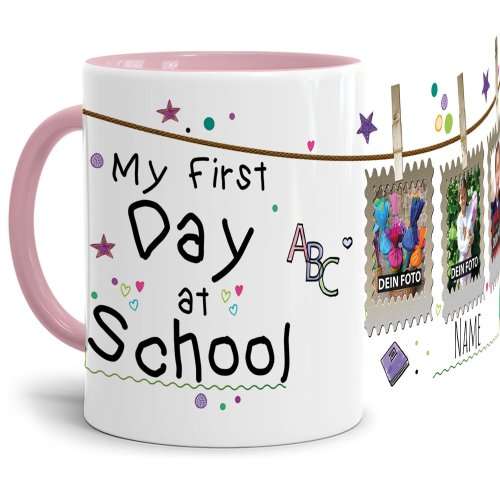 Bild von   tasse zum  schultag my firjpg | Individuelle 🎁 persönliche 🎁 personalisierte Geschenke bedruckt ▪ bestickt ▪ graviert