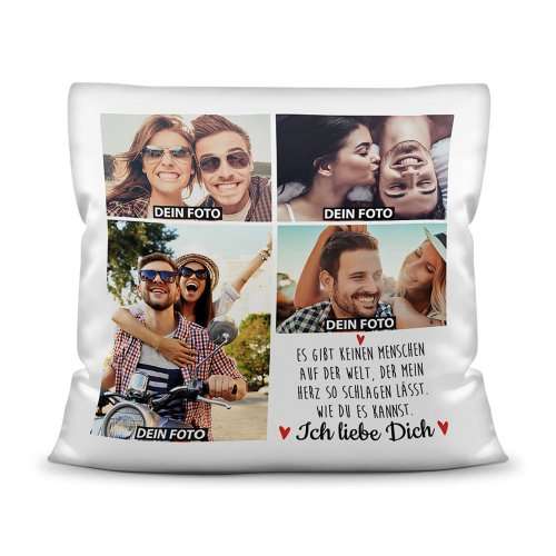 Bild von   kissen fotocollage und sprucjpg | Individuelle 🎁 persönliche 🎁 personalisierte Geschenke bedruckt ▪ bestickt ▪ graviert