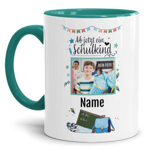 Bild von   tasse ab jetzt ein schulkindjpg | Individuelle 🎁 persönliche 🎁 personalisierte Geschenke bedruckt ▪ bestickt ▪ graviert