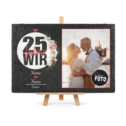 Bild von   foto auf schieferstein  jajpg | Individuelle 🎁 persönliche 🎁 personalisierte Geschenke bedruckt ▪ bestickt ▪ graviert