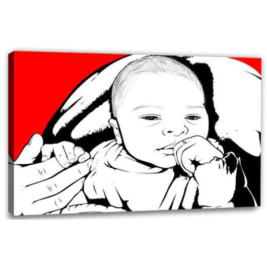 Bild von   pop art  warhol pure  wujpg | Individuelle 🎁 persönliche 🎁 personalisierte Geschenke bedruckt ▪ bestickt ▪ graviert