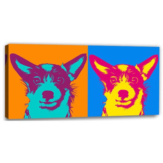 Bild von   pop art  warhol pure  wujpg | Individuelle 🎁 persönliche 🎁 personalisierte Geschenke bedruckt ▪ bestickt ▪ graviert