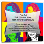 Bild von   pop art  warhol pure eigene bjpg | Individuelle 🎁 persönliche 🎁 personalisierte Geschenke bedruckt ▪ bestickt ▪ graviert