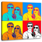 Bild von   pop art  warhol pure  wujpg | Individuelle 🎁 persönliche 🎁 personalisierte Geschenke bedruckt ▪ bestickt ▪ graviert