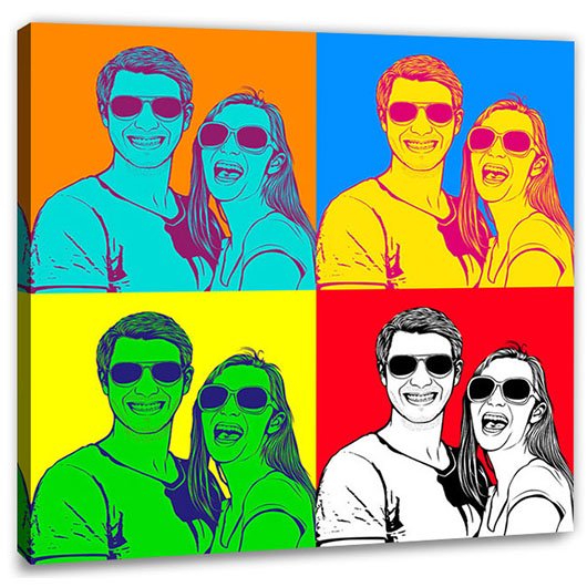 Bild von   pop art  warhol pure  wujpg | Individuelle 🎁 persönliche 🎁 personalisierte Geschenke bedruckt ▪ bestickt ▪ graviert