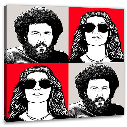 Bild von   pop art  warhol pure  wujpg | Individuelle 🎁 persönliche 🎁 personalisierte Geschenke bedruckt ▪ bestickt ▪ graviert