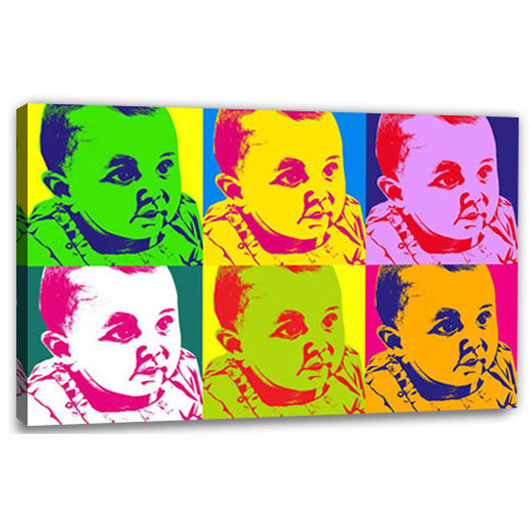 Bild von   pop art  warhol pure  wujpg | Individuelle 🎁 persönliche 🎁 personalisierte Geschenke bedruckt ▪ bestickt ▪ graviert