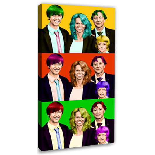 Bild von   pop art  warhol plus  wljpg | Individuelle 🎁 persönliche 🎁 personalisierte Geschenke bedruckt ▪ bestickt ▪ graviert