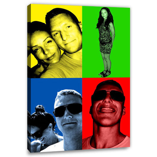 Bild von   pop art  warhol plus  wljpg | Individuelle 🎁 persönliche 🎁 personalisierte Geschenke bedruckt ▪ bestickt ▪ graviert