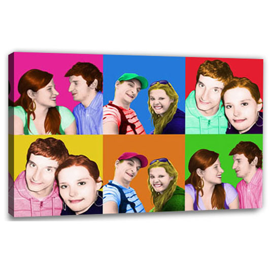 Bild von   pop art  warhol plus  wljpg | Individuelle 🎁 persönliche 🎁 personalisierte Geschenke bedruckt ▪ bestickt ▪ graviert
