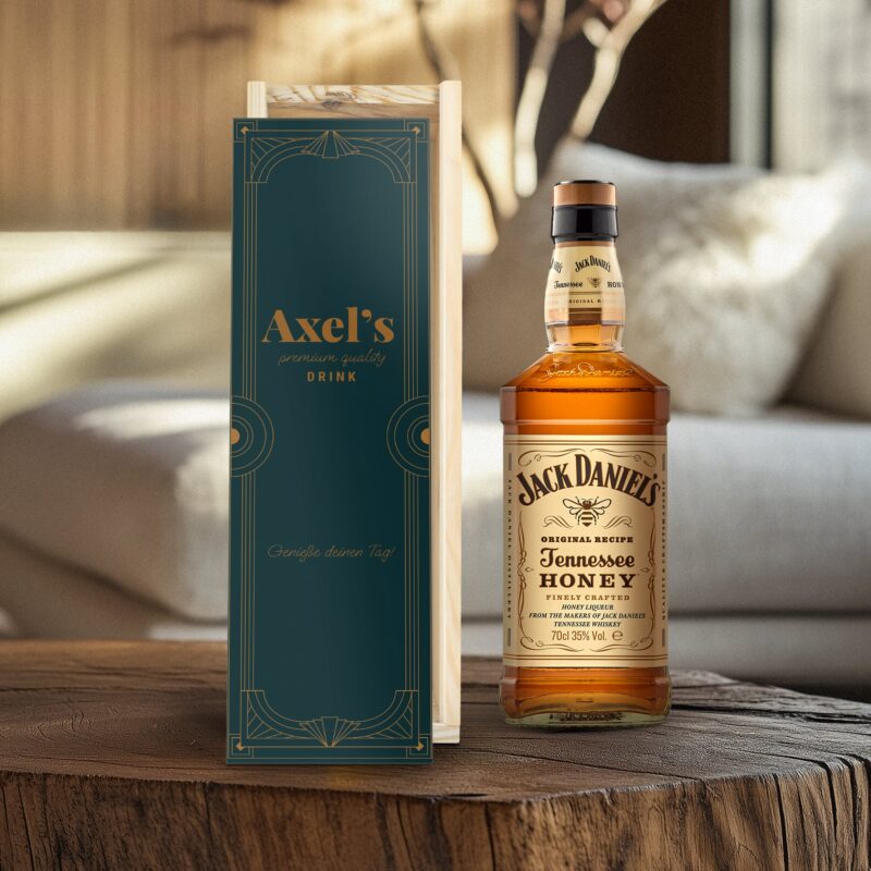 Bild von   whisky personalisiert jack djpg | Individuelle 🎁 persönliche 🎁 personalisierte Geschenke bedruckt ▪ bestickt ▪ graviert