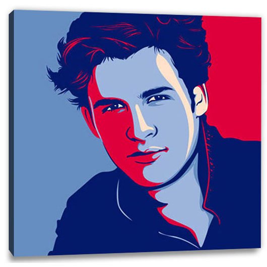 Bild von   pop art obama  oba inkjpg | Individuelle 🎁 persönliche 🎁 personalisierte Geschenke bedruckt ▪ bestickt ▪ graviert