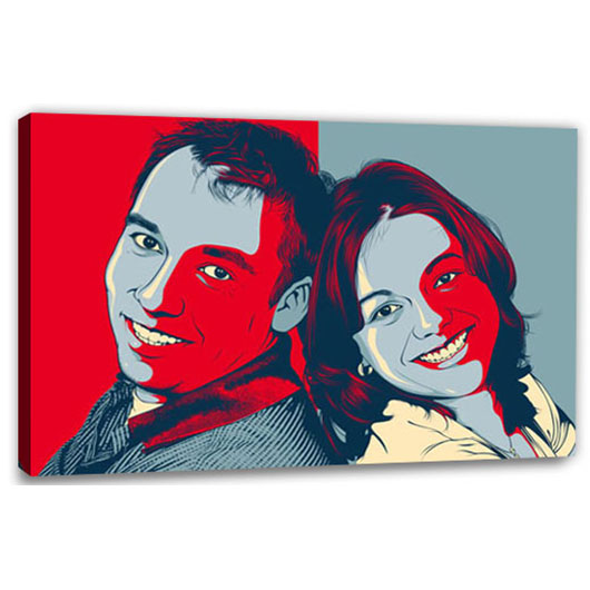 Bild von   pop art obama  oba inkjpg | Individuelle 🎁 persönliche 🎁 personalisierte Geschenke bedruckt ▪ bestickt ▪ graviert