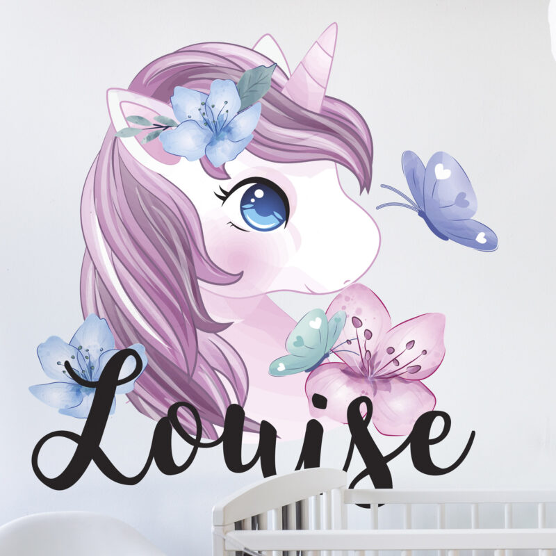 Bild von   personalisierte sticker einhorjpg | Individuelle 🎁 persönliche 🎁 personalisierte Geschenke bedruckt ▪ bestickt ▪ graviert