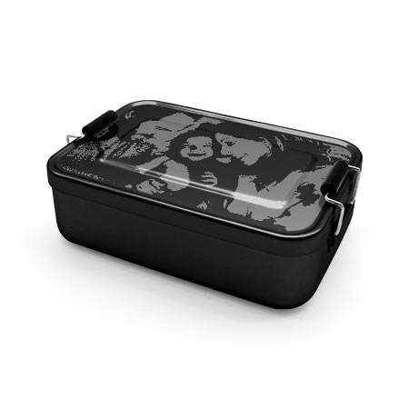 Bild von   alu brotdose schwarz mit fotojpg | Individuelle 🎁 persönliche 🎁 personalisierte Geschenke bedruckt ▪ bestickt ▪ graviert