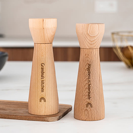 Bild von   set gewuerzmuehlen mit gravurjpg | Individuelle 🎁 persönliche 🎁 personalisierte Geschenke bedruckt ▪ bestickt ▪ graviert