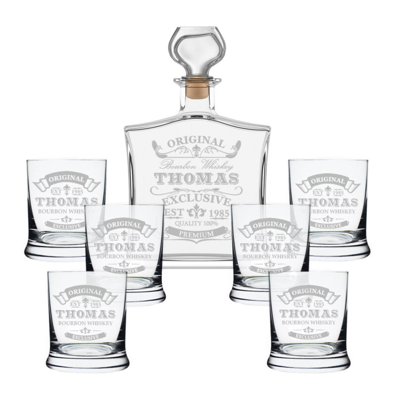 Bild von    tlg whisky geschenkset flasjpg | Individuelle 🎁 persönliche 🎁 personalisierte Geschenke bedruckt ▪ bestickt ▪ graviert