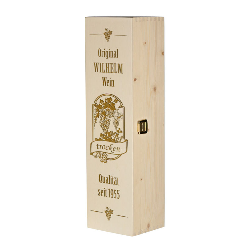 Bild von   weinkiste holzbox mit wunschgrjpg | Individuelle 🎁 persönliche 🎁 personalisierte Geschenke bedruckt ▪ bestickt ▪ graviert