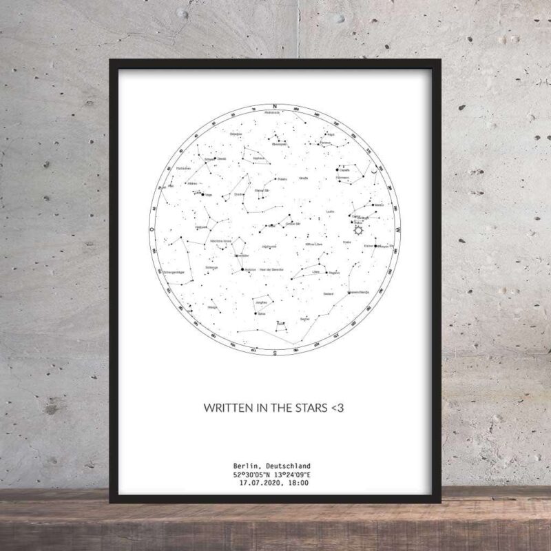 Bild von   sternenhimmel poster persoenjpg | Individuelle 🎁 persönliche 🎁 personalisierte Geschenke bedruckt ▪ bestickt ▪ graviert