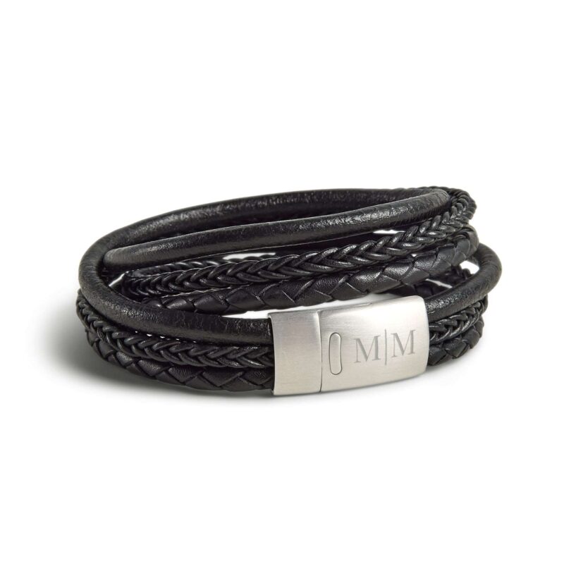 Bild von   wickelarmband leder mit gravurjpg | Individuelle 🎁 persönliche 🎁 personalisierte Geschenke bedruckt ▪ bestickt ▪ graviert