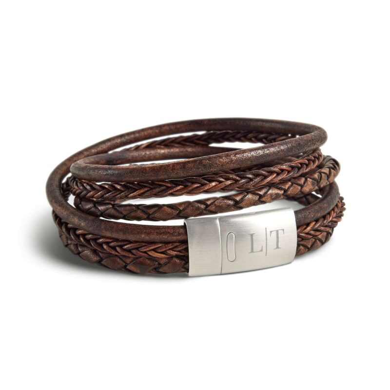 Bild von   wickelarmband leder mit gravurjpg | Individuelle 🎁 persönliche 🎁 personalisierte Geschenke bedruckt ▪ bestickt ▪ graviert