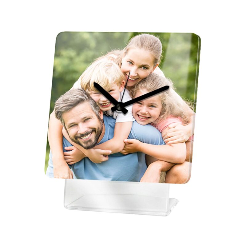 Bild von   wecker mit foto eckig fotojpg | Individuelle 🎁 persönliche 🎁 personalisierte Geschenke bedruckt ▪ bestickt ▪ graviert