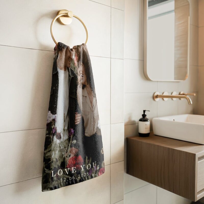 Bild von   gaestehandtuch handtuch kompjpg | Individuelle 🎁 persönliche 🎁 personalisierte Geschenke bedruckt ▪ bestickt ▪ graviert