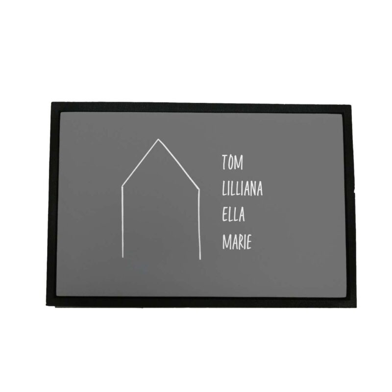 Bild von   fussmatte haus mit namen persojpg | Individuelle 🎁 persönliche 🎁 personalisierte Geschenke bedruckt ▪ bestickt ▪ graviert