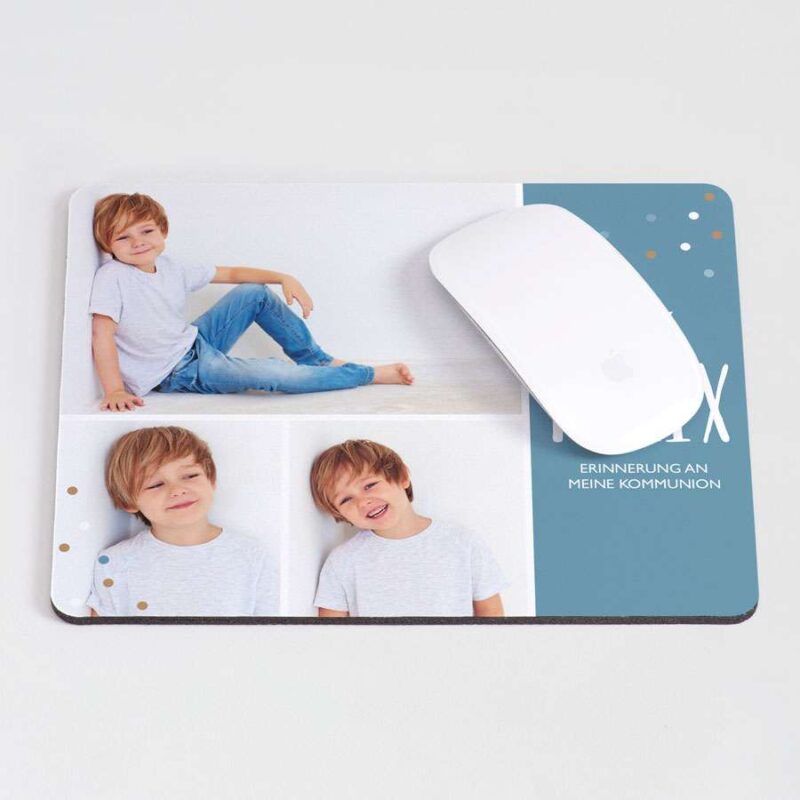 Bild von   mauspad mit drei fotos geschjpg | Individuelle 🎁 persönliche 🎁 personalisierte Geschenke bedruckt ▪ bestickt ▪ graviert