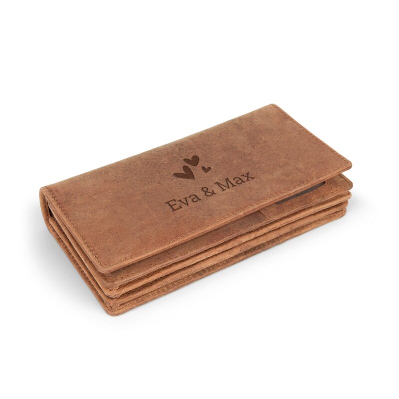 Damen Leder-Portemonnaie - mit Namen