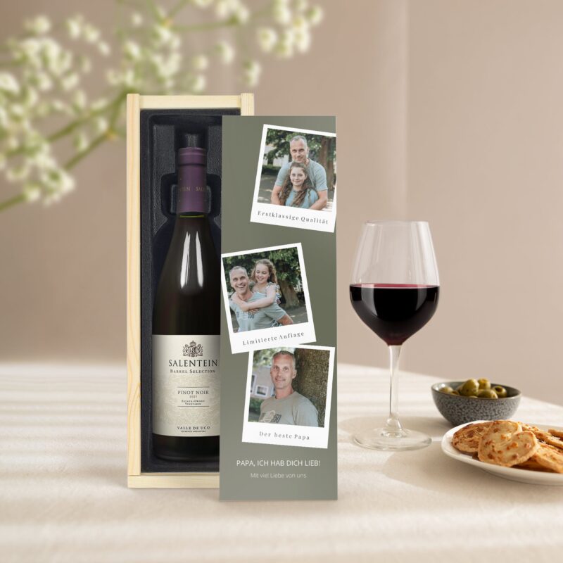 Bild von   wein in holzkiste salenteinjpg | Individuelle 🎁 persönliche 🎁 personalisierte Geschenke bedruckt ▪ bestickt ▪ graviert
