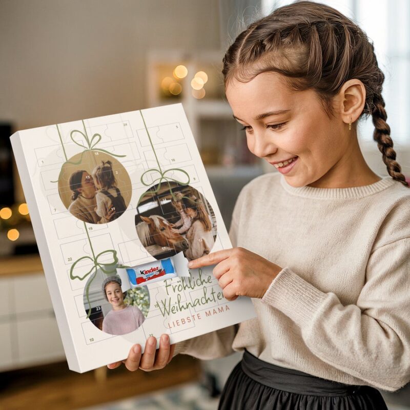 Bild von   schokoladen adventskalender gejpg | Individuelle 🎁 persönliche 🎁 personalisierte Geschenke bedruckt ▪ bestickt ▪ graviert