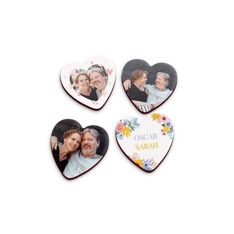 Bild von   fotomagnete herz  stueckjpg | Individuelle 🎁 persönliche 🎁 personalisierte Geschenke bedruckt ▪ bestickt ▪ graviert