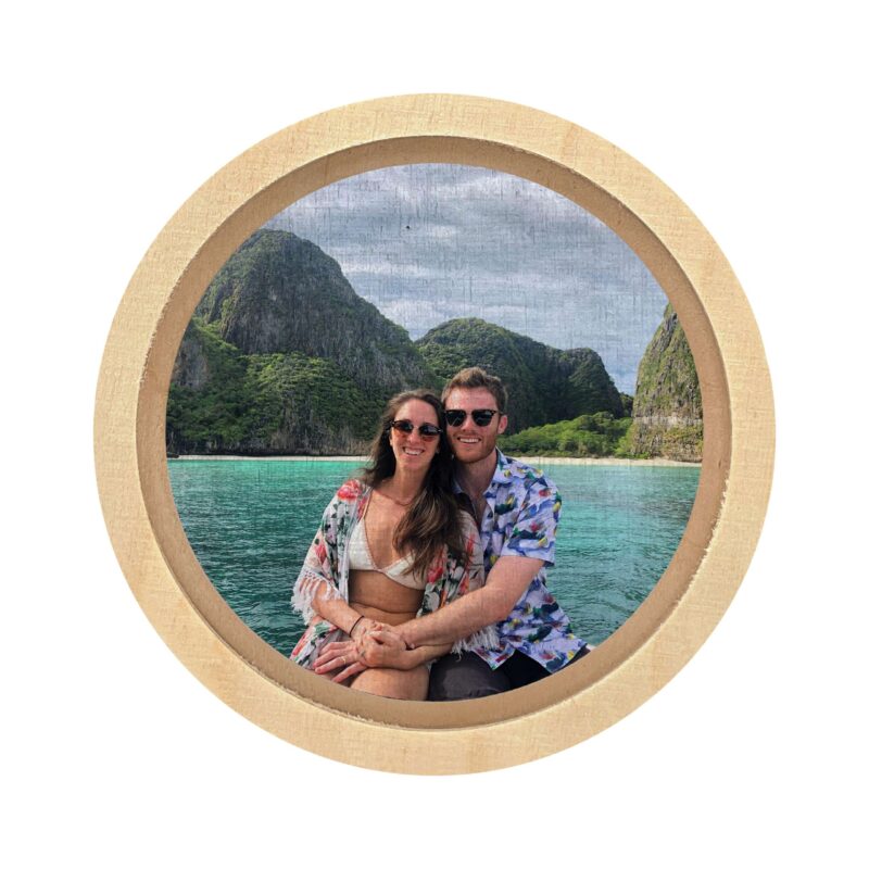 Bild von   fotomagnet holzrahmen mit eijpg | Individuelle 🎁 persönliche 🎁 personalisierte Geschenke bedruckt ▪ bestickt ▪ graviert