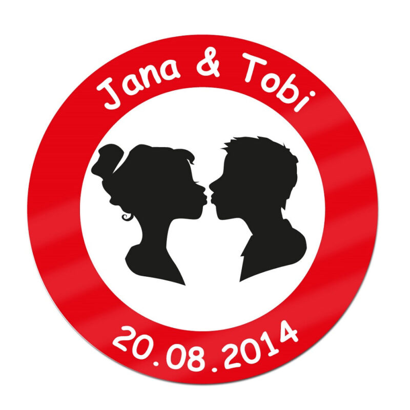 Bild von   schild zur hochzeit personaljpg | Individuelle 🎁 persönliche 🎁 personalisierte Geschenke bedruckt ▪ bestickt ▪ graviert