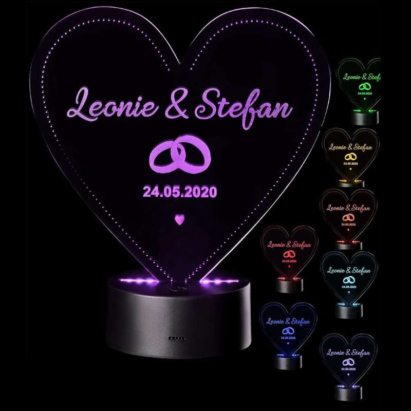 Bild von   led motivlampe personalisierjpg | Individuelle 🎁 persönliche 🎁 personalisierte Geschenke bedruckt ▪ bestickt ▪ graviert