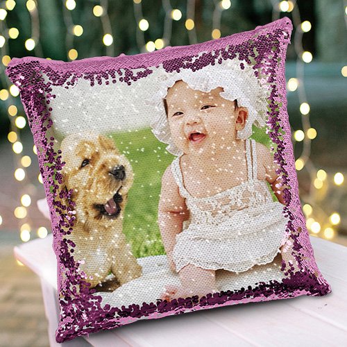 Bild von   fotokissen mit wendepaillettenjpg | Individuelle 🎁 persönliche 🎁 personalisierte Geschenke bedruckt ▪ bestickt ▪ graviert