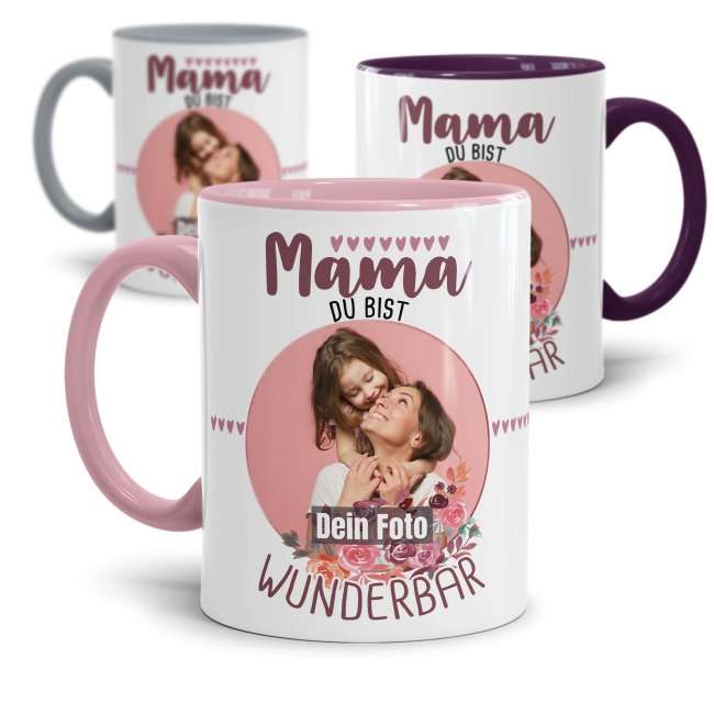 Bild von   tasse fuer mama du bist wundjpg | Individuelle 🎁 persönliche 🎁 personalisierte Geschenke bedruckt ▪ bestickt ▪ graviert