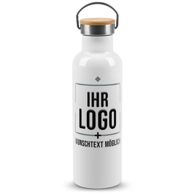 Bild von   trinkflasche mit bambusdeckeljpg | Individuelle 🎁 persönliche 🎁 personalisierte Geschenke bedruckt ▪ bestickt ▪ graviert