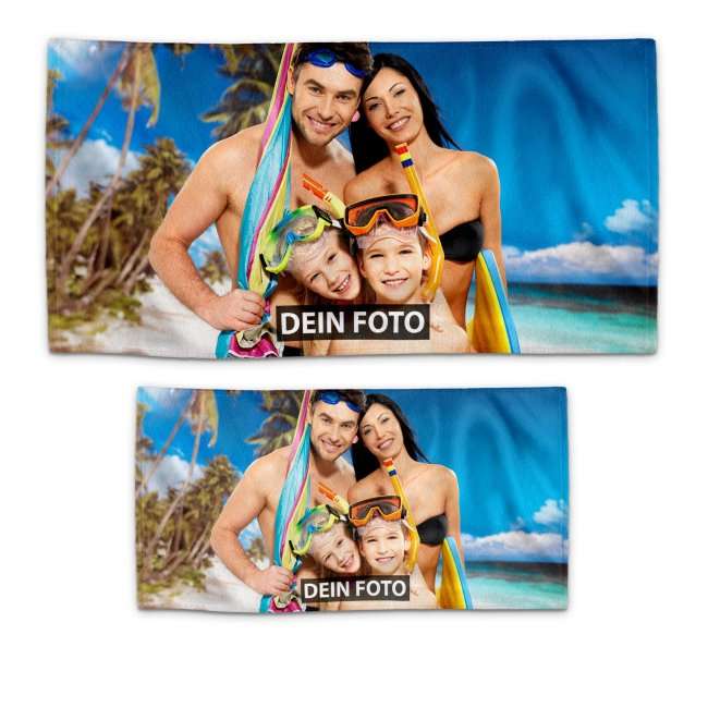 Bild von   handtuch bedrucken mit fotojpg | Individuelle 🎁 persönliche 🎁 personalisierte Geschenke bedruckt ▪ bestickt ▪ graviert