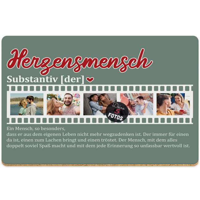 Bild von   platzset mit  fotos selbstjpg | Individuelle 🎁 persönliche 🎁 personalisierte Geschenke bedruckt ▪ bestickt ▪ graviert